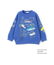 JR 新幹線 スウェット プルオーバー 2026FW(90~130cm)こまち ドクターイエロー かがやき はやぶさ やまびこ N700S 電車好き