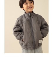 2WAY スリーブ 取り外し ブルゾン 2026FW (90~140cm) キッズアウター 2WAY ベスト 防寒 通園 通学