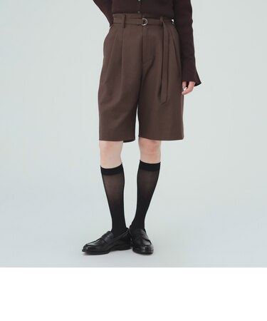 ウールライク ハーフ パン
