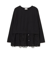カットワークレース 切替 プルオーバー