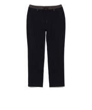 微起毛 ストレッチ テーパードパンツ