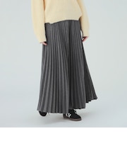 ウールライク プリーツ スカート