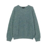 モヘヤライク ミックス クルーネック ニット