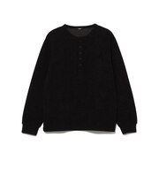 メランジ ヘンリーネック カットソー