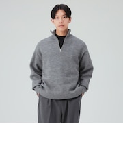 ハーフジップ ニット
