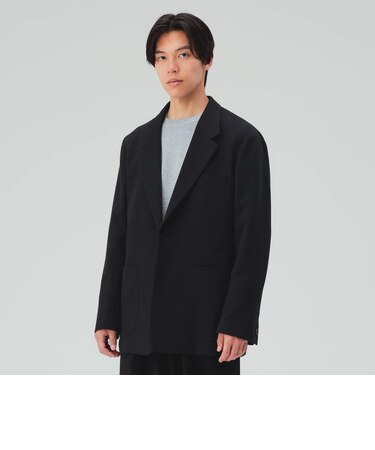 起毛 ポンチ リラックス 2ボタン ジャケット(セットアップ対応)