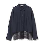 レースヘム シャツ