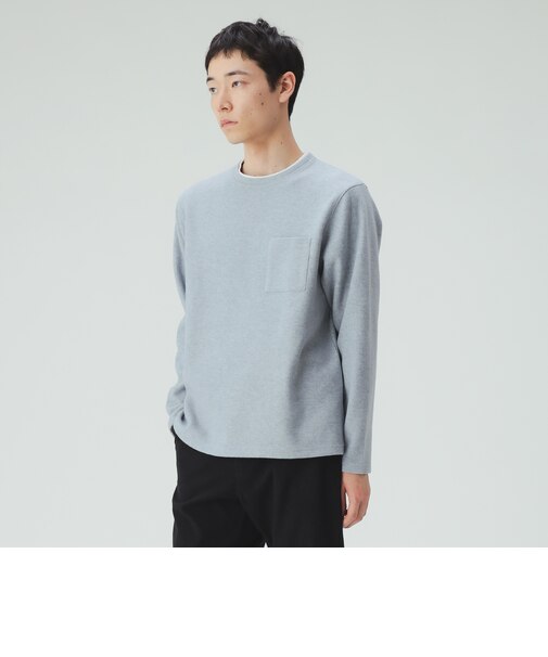 起毛 フェイクレイヤー ロングスリーブTシャツ