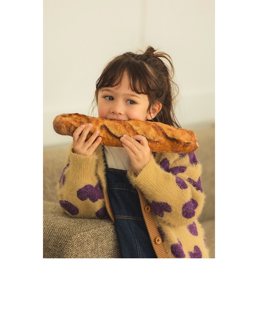シャギー カーディガン 2026FW (90～140cm) ふわふわ あったか ニット キッズ服