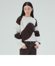 ニュアンス シャギー ニット