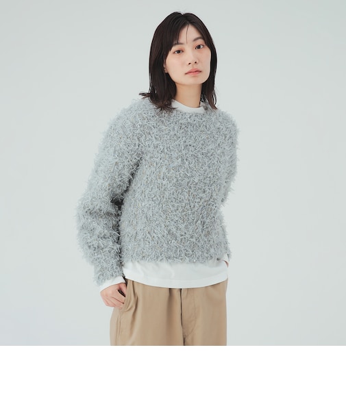 リボン ノットヤーン プルオーバー