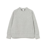 メランジ フリース ラグランスリーブ スウェット