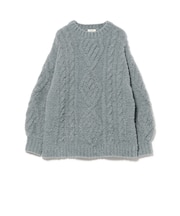 ケーブル チュニック ニット