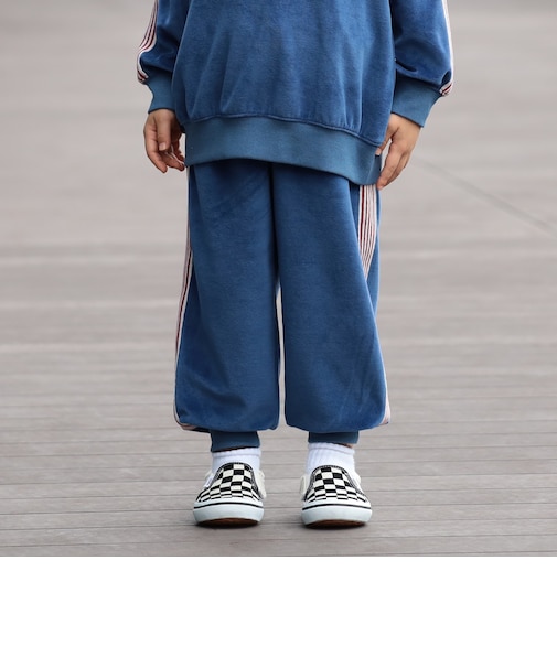 ベロア ライン パンツ 2026FW(90~140cm) イージーパンツ サイドライン スポーティキッズ