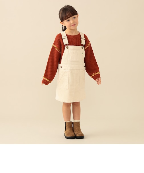 コーデュロイ ジャンスカ 2026FW (90~140cm) プチプラ 人気 ワンピース レイヤード