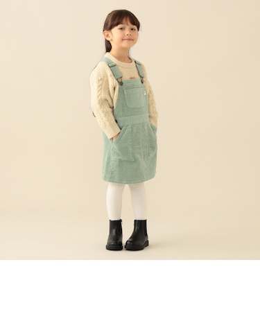 コーデュロイ ジャンスカ 2026FW (90~140cm) プチプラ 人気 ワンピース レイヤード