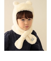 くま耳 フード マフラー 2026FW キッズ マフラー フードマフラー もこもこギフト