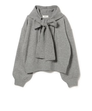 フード スカーフ付き ニット プルオーバー(セットアイテム)