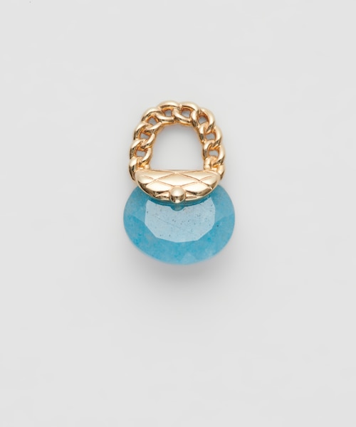 新品 NOJESS Tiny Bag Charm K10ブルークォーツチャーム アウトレット>【Tiny Bag Charm】K10紫金石チャーム｜ノジェスの