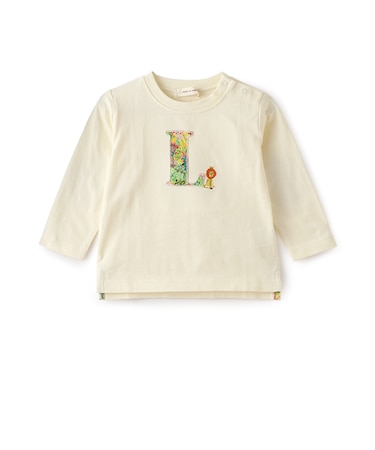 リバティイニシャル長袖Tシャツ