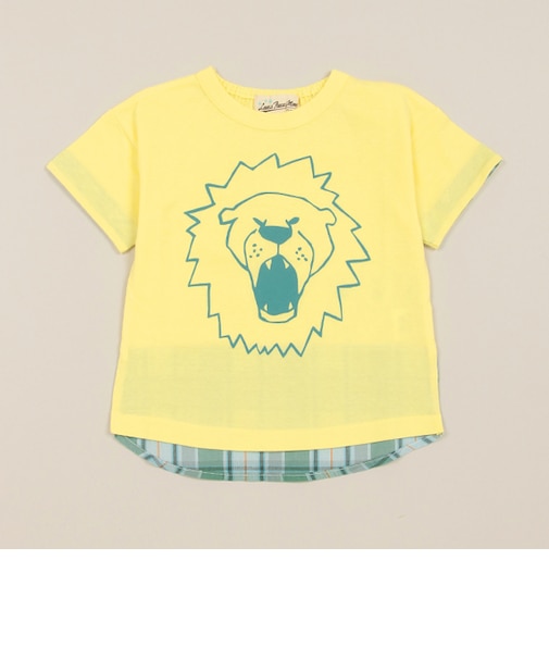 アニマル顔プリントTシャツ