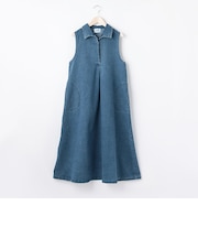 【人気商品再入荷】【直営店で取り扱い無し】【リンク】開衿Aラインワンピース