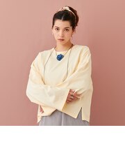 【LADIES】チョーカーつきクロップドT