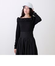 【LADIES】バルーン衿ロンT