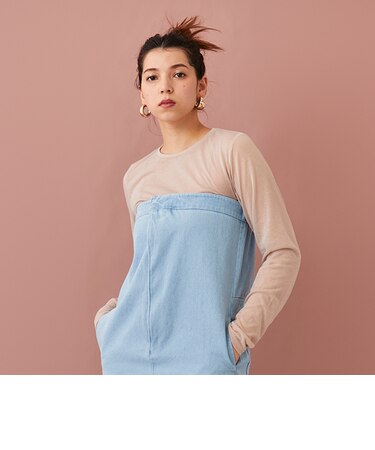 【LADIES】シアーTシャツ・ブラトップつき