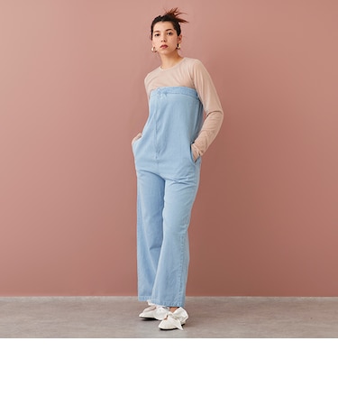 【LADIES】デニムオールインワン