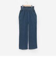 【LADIES】デニムワイドパンツ