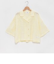 【LADIES】花レースシャツ