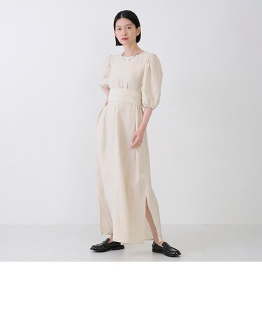 【LADIES】ベルトつきワンピース