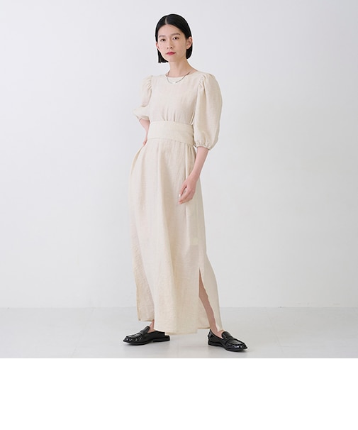【LADIES】ベルトつきワンピース