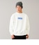 【大人向けサイズあり】【毛玉になりにくい】裏起毛・ボックス刺繍ロゴトレーナー