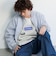 【大人向けサイズあり】【毛玉になりにくい】裏起毛・ボックス刺繍ロゴトレーナー