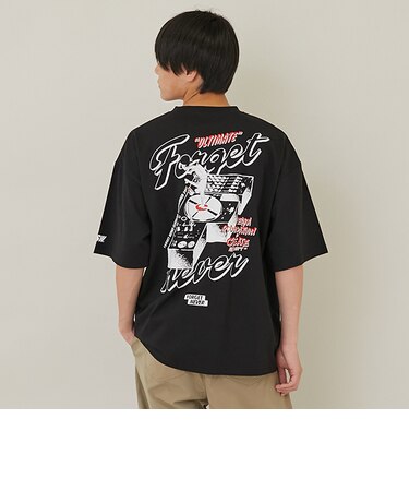 【大人向けサイズあり】【FORGETNEVER】バックターンテーブル半袖ポケットTシャツ_GLSW
