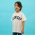 【SKIT0LY】【接触冷感】ハイクールコットン・アーチロゴアップリケ刺しゅう半袖Tシャツ