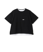 【SKIT0LY】【接触冷感】ハイクールコットン・タンクトップつき5部袖Tシャツ