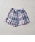 チェックプリーツキュロットパンツ