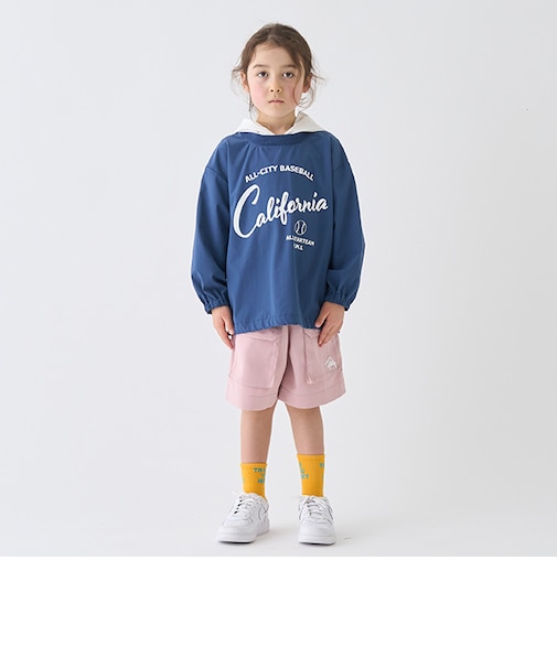 5分丈コットンライクカラーショーツ