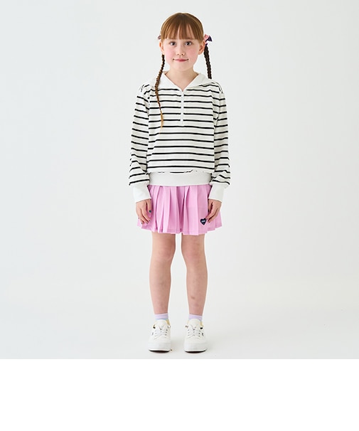 メッシュプリーツスカート