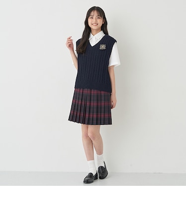 50ｃｍ丈28本チェックプリーツスカート