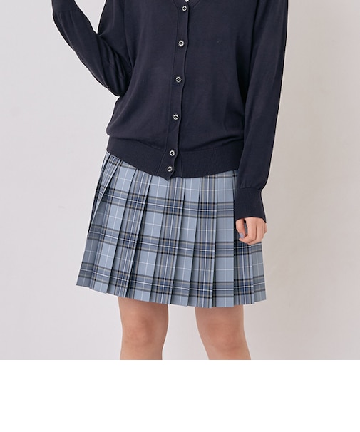 50cm丈24本チェックプリーツチェックスカート