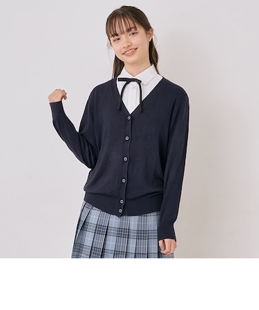 Vネックカーディガン