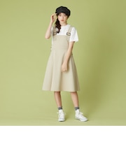 バックル付きフレアジャンパースカート