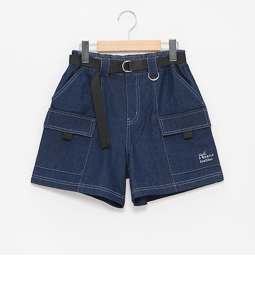 ベルトつきカーゴショートパンツ
