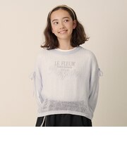 メッシュ編みニット＋ロンTセット
