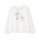 リボンアップリケTシャツ