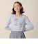 リボンアップリケTシャツ